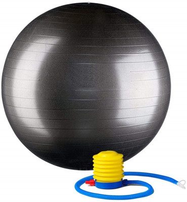

Assemble Anti Burst Gym Ball with Foot Pump, 85 cm Gym Ball(With Pump), Black