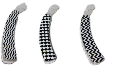 

New Arihant Traders New Arihant Traders- Premium Quality Banana Clip for Women & Girls (Black & White -3 pieces) Hair Claw, Hair Clip, Hair Accessory Set, Banana Clip, Back Pin(Black, White)