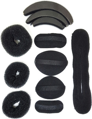 

Fully Best Hair Styling Tools For Women Combo Of 11 Pcs Hair Accessory Set(Black)