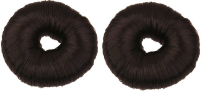 

JAMPAK Fashion Hair Donut Bun Maker / Hair Aaccessories Set of 2 pcs Bun(Black)
