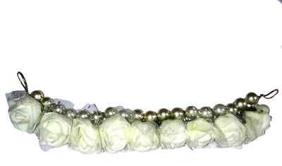 

Shrungarika Fashionable White Hair Claw, Bun, Tic Tac Clip, Hair Clip, Bun Clip, Hair Chain, Head Band, Hair Pin, Hair Band, Back Pin, Rubber Band(White)