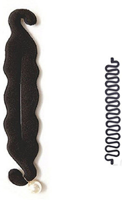 

Jampak™ HAIR ACCESSORIES SET / HAIR SNAKE AND JUDA BUN MAKER Hair Accessory Set(Black)