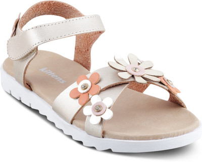 

KITTENS Girls Velcro Flats(Brown, Copper