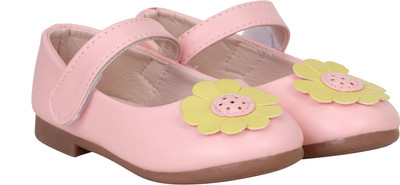 

BUCKLED UP Girls Velcro Mary Janes(Pink