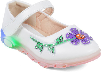 

KITTENS Girls Velcro Mary Janes(White
