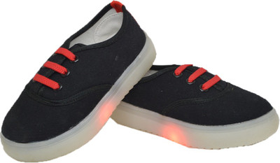 

PASSION PETALS Boys & Girls Lace Sneakers(Black