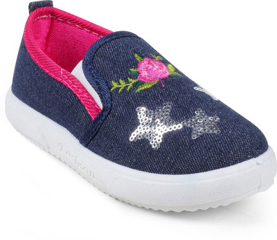 

KITTENS Girls Slip on Sneakers(Blue, Navy