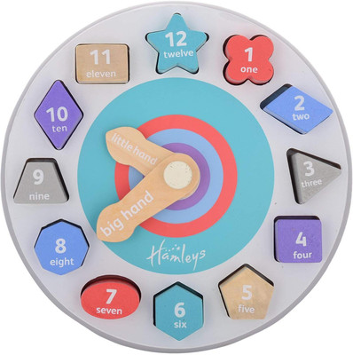 

Hamleys Wooden Teaching Time Clock(Multicolor)