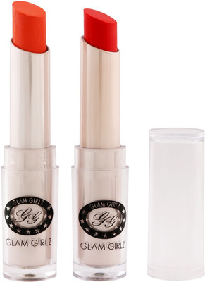 

Glam Girlz Matte Lipstick-Combo(14&03)(sheer coral, blood red)