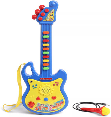 

Khelkhilonenx MUSICAL GUITAR WITH MICROPHONE - BLUE(Blue)