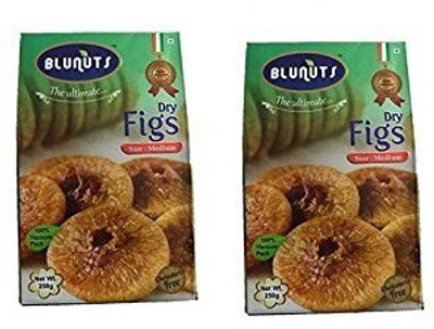 

BLUNUTS FIGS (ANJEER ) SOFT AND SWEET 500 GRAMS (PACK OF 2) Figs(500 g, Vacuum Pack)