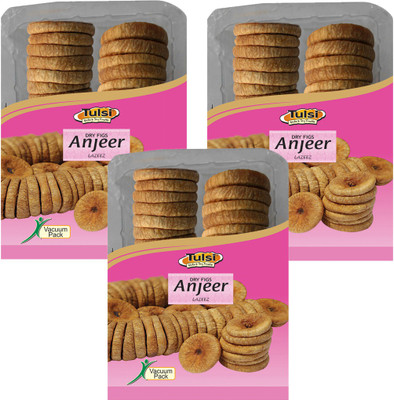 

Tulsi Dry Figs Anjeer Lazeez 300gm pack of 3 Figs(900 g, Pouch)