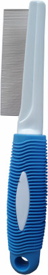 

W9 High Quality Stainless Steel Pin Flea Dog/Cat Grooming Comb With Glove-Blue-Medium Basic Comb for Dog