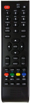

LipiWorld Reconnect Led/LCD Tv Remote Compatible with Reliance Reconnect Remote Controller(Black)