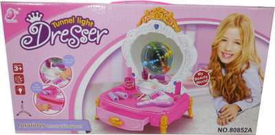 

Charnalia Make Up Table Princes Dresser and Mirror Vanity Beauty Set for Kids