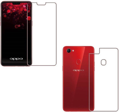 PR SMART Front and Back Tempered Glass for OPPO F7(Pack of 2)
