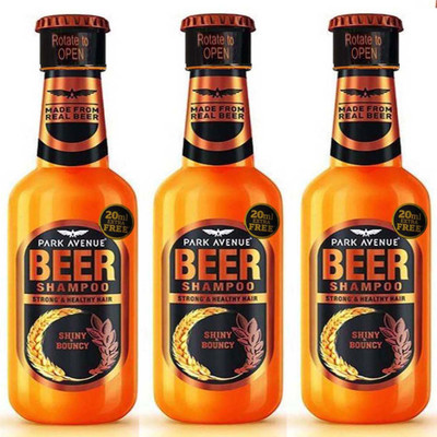 

Park Avenue SHINY & BOUNCY BEER SHAMPOO ( PACK OF 3 )(1110 ml)
