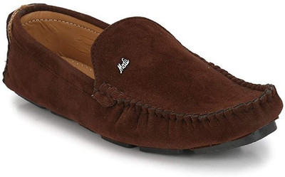 

OPTIFEET Men's Brown Suede Loafers Loafers For Men(Brown