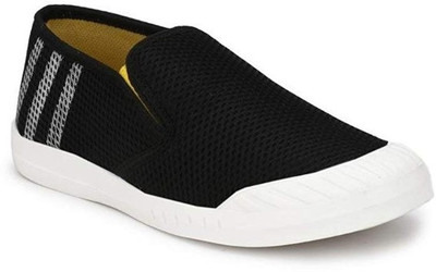 

OPTIFEET Men's/ Boys Black Mesh Slip On Sneakers Casuals For Men(Black