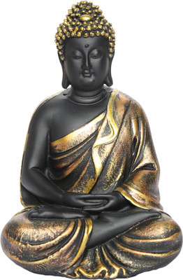 

Heeran Art Buddha Idol Statue GLB Decorative Showpiece - 14.5 cm(Polyresin, Gold)
