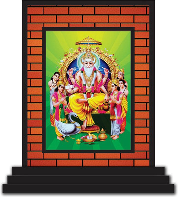 Vprint Decorative Showpiece  -  12 cm(Wood, Multicolor)