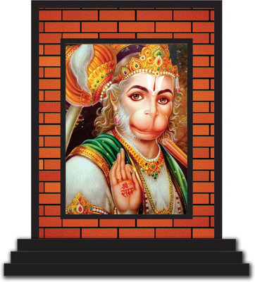 Vprint Decorative Showpiece  -  12 cm(Wood, Multicolor)