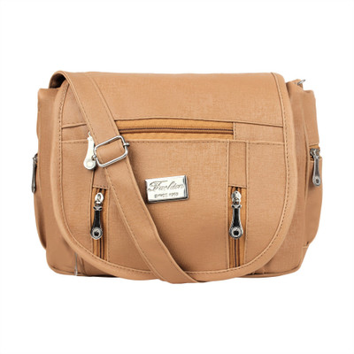 

FRIENDS & COMPANY Women Casual Black Leatherette Sling Bag