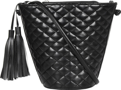 

Anekaant Women Casual, Evening/Party Black PU Sling Bag