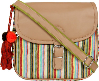 

Anekaant Women Evening/Party Multicolor Cotton Sling Bag