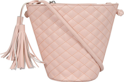 

Anekaant Women Casual Pink PU Sling Bag