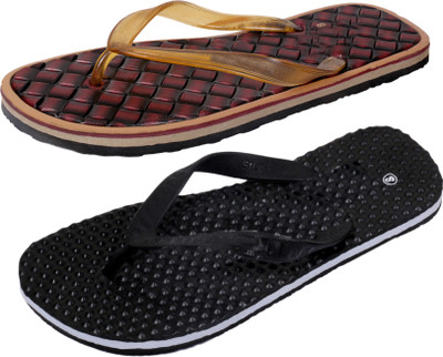 

IndiWeaves StepCare Light Weight and Comfortable House Slippers, Multicolor