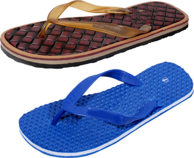 

IndiWeaves StepCare Light Weight and Comfortable House Slippers, Multicolor