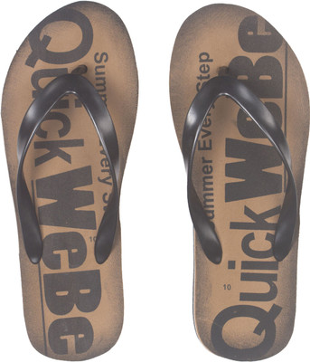 

WeBe Comfortable and Stylish Flip Flops, Brown
