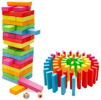 

Tickles Jenga Tetris Tower Stacking Game for 8+ Years Kids(Multicolor)