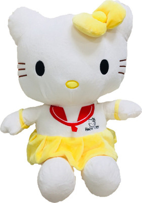 

CREATIVEVILLA CUTE YELLOW HELLO KITTY STUFFED PLUSH SOFT TOY - 40 cm(Black)
