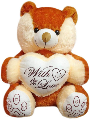 

kashish gift gallery Cream & brown With Love Teddy Bear 60 cm - 24 inch(Multicolor)