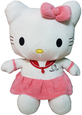 

CREATIVEVILLA CUTE PINK HELLO KITTY STUFFED PLUSH SOFT TOY - 60 cm(Black)