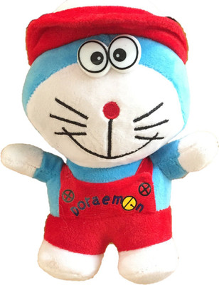 

CREATIVEVILLA RED CAP DORAEMON STUFFED PLUSH SOFT TOY - 18 cm(Black)