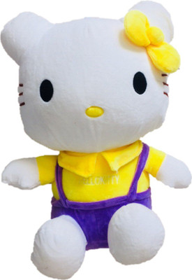 

CREATIVEVILLA CUTE MULTICOLOR HELLO KITTY STUFFED PLUSH SOFT TOY - 40 cm(Black)