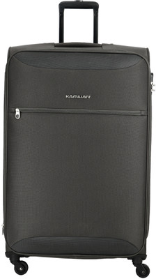 

Kamiliant Zaka Spinner Soft Trolley 67 cm (Grey) Expandable Check-in Luggage -  inch(Grey