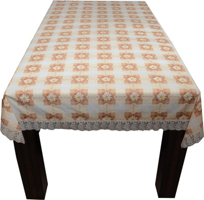 

The Trendy Floral 4 Seater Table Cover(Multicolor, PVC)