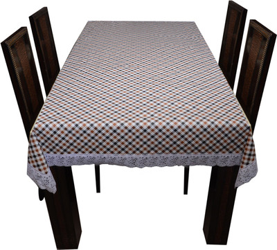 

The Trendy Checkered 8 Seater Table Cover(Multicolor, PVC)