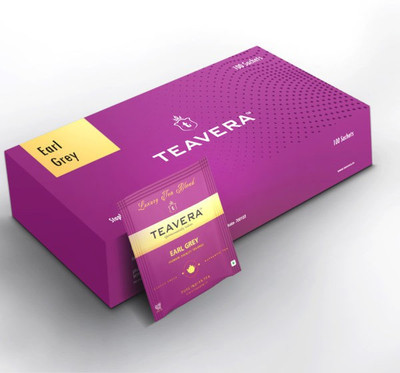 

Teavera Earl Grey Tea - 100 Tea Bags, 200g Black Tea Bags(200 g, Box)