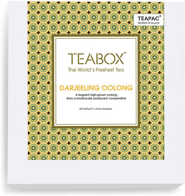 

Teabox 100% Natural Fresh High Altitude Weightloss Darjeeling Oolong Tea Box(44 Bags)