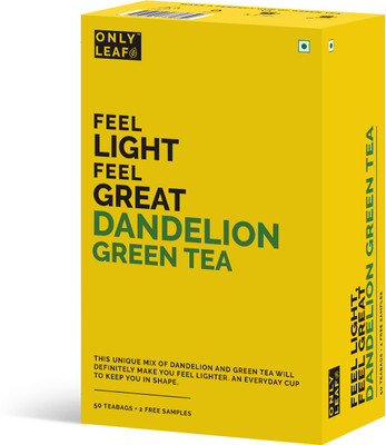 

Onlyleaf 100% Natural Anti-Oxidant Rich Dandelion Herbs Green Tea Bags Box(52 Bags)