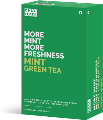 

Onlyleaf 100% Natural Immunity Booster Mint Green Tea Bags Box(52 Bags)