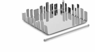 

ARTTDINOX Urban Napkin Holder (Lunch) Napkin Holder Vanity Box(Silver)