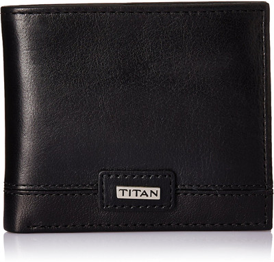 

Titan Men Casual Black Genuine Leather Wallet(3 Card Slots)