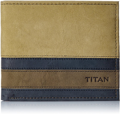 

Titan Men Casual Beige Genuine Leather Wallet(6 Card Slots), Tan