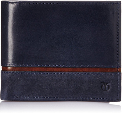 

Titan Men Casual Blue, Black Genuine Leather Wallet(3 Card Slots)